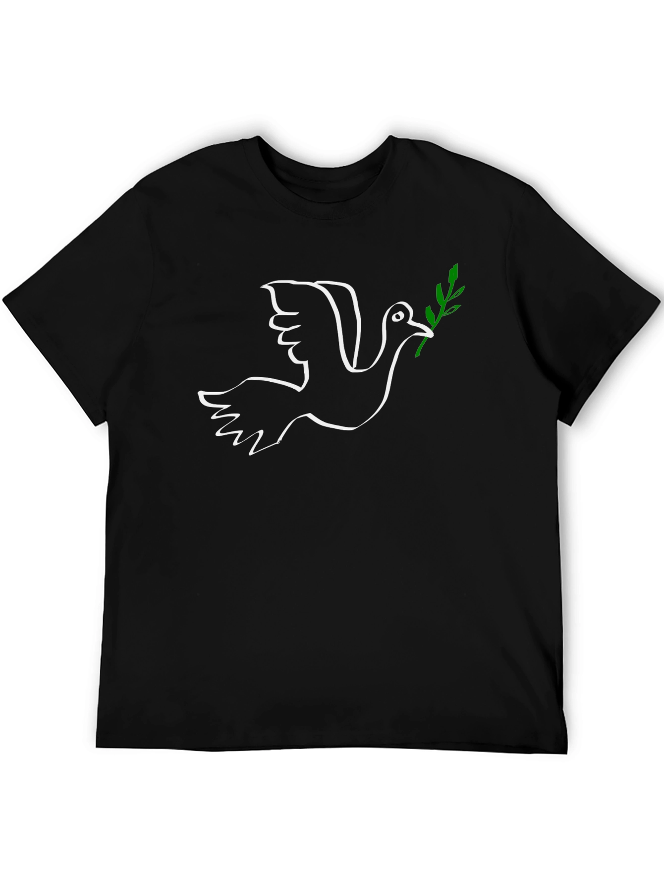 Peace Dove Graphic T-Shirt - Black