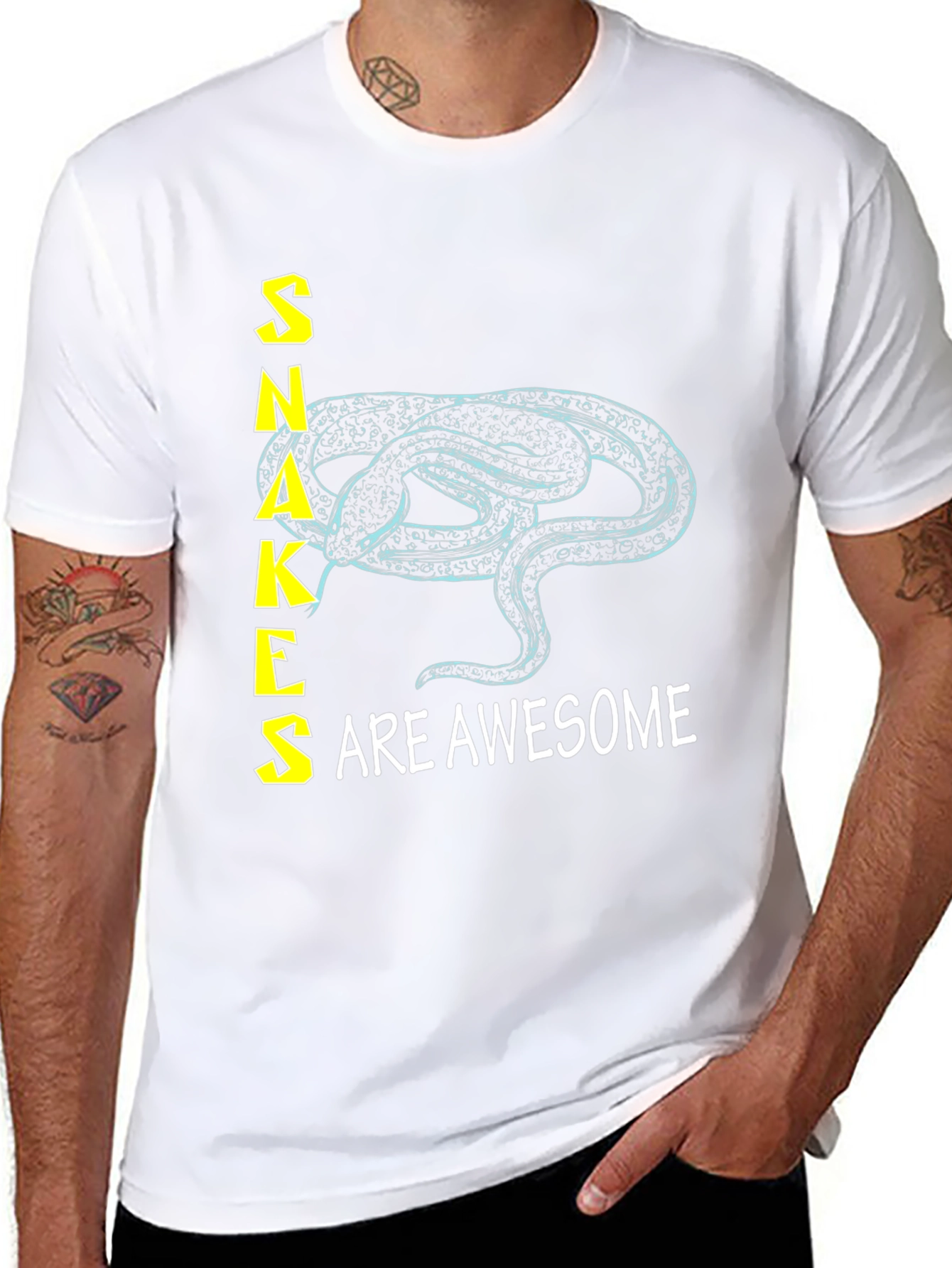 Snakes are Awesome Graphic T-Shirt