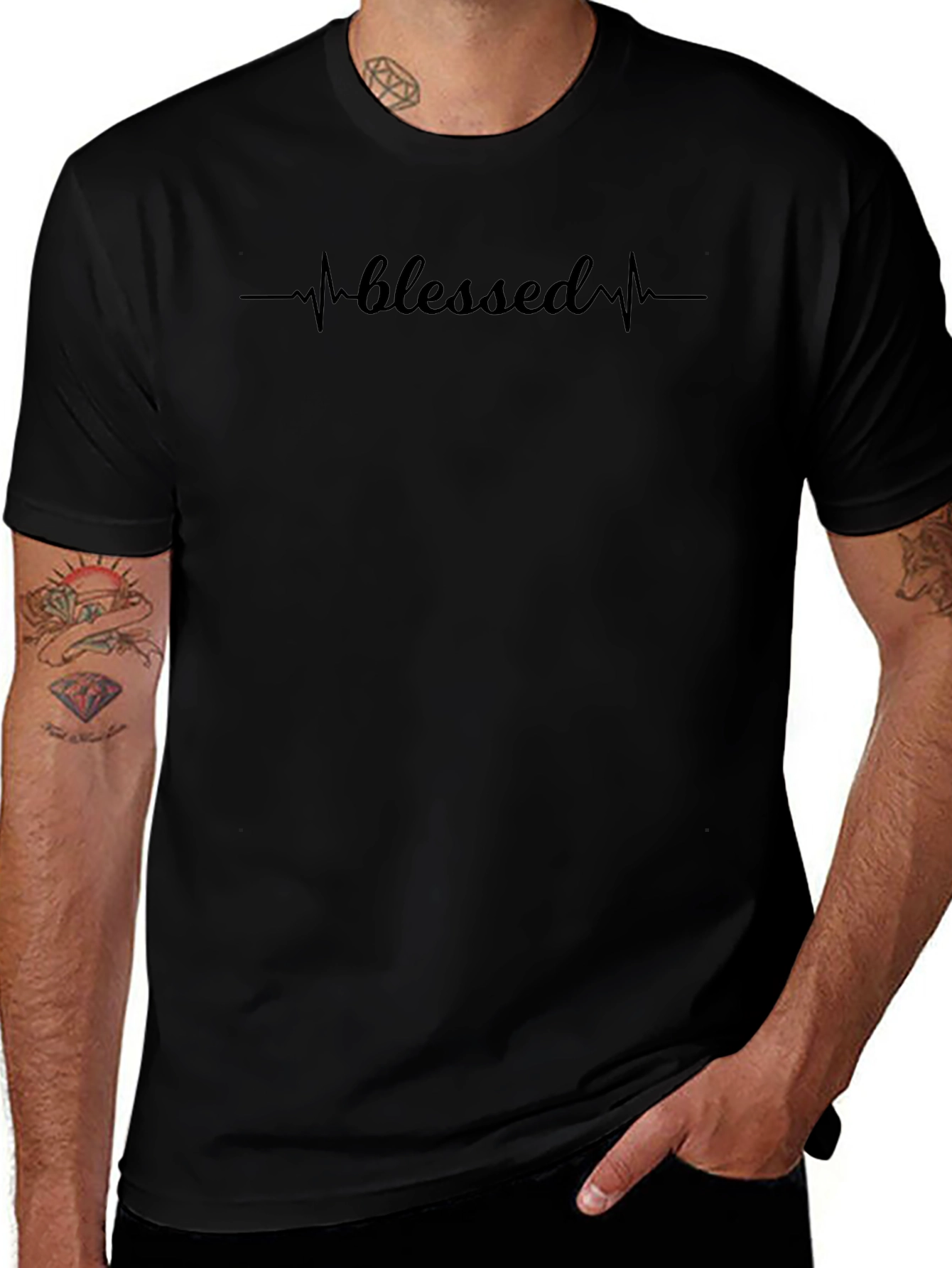 Blessed Heartbeat T-Shirt - Soft Cotton Tee
