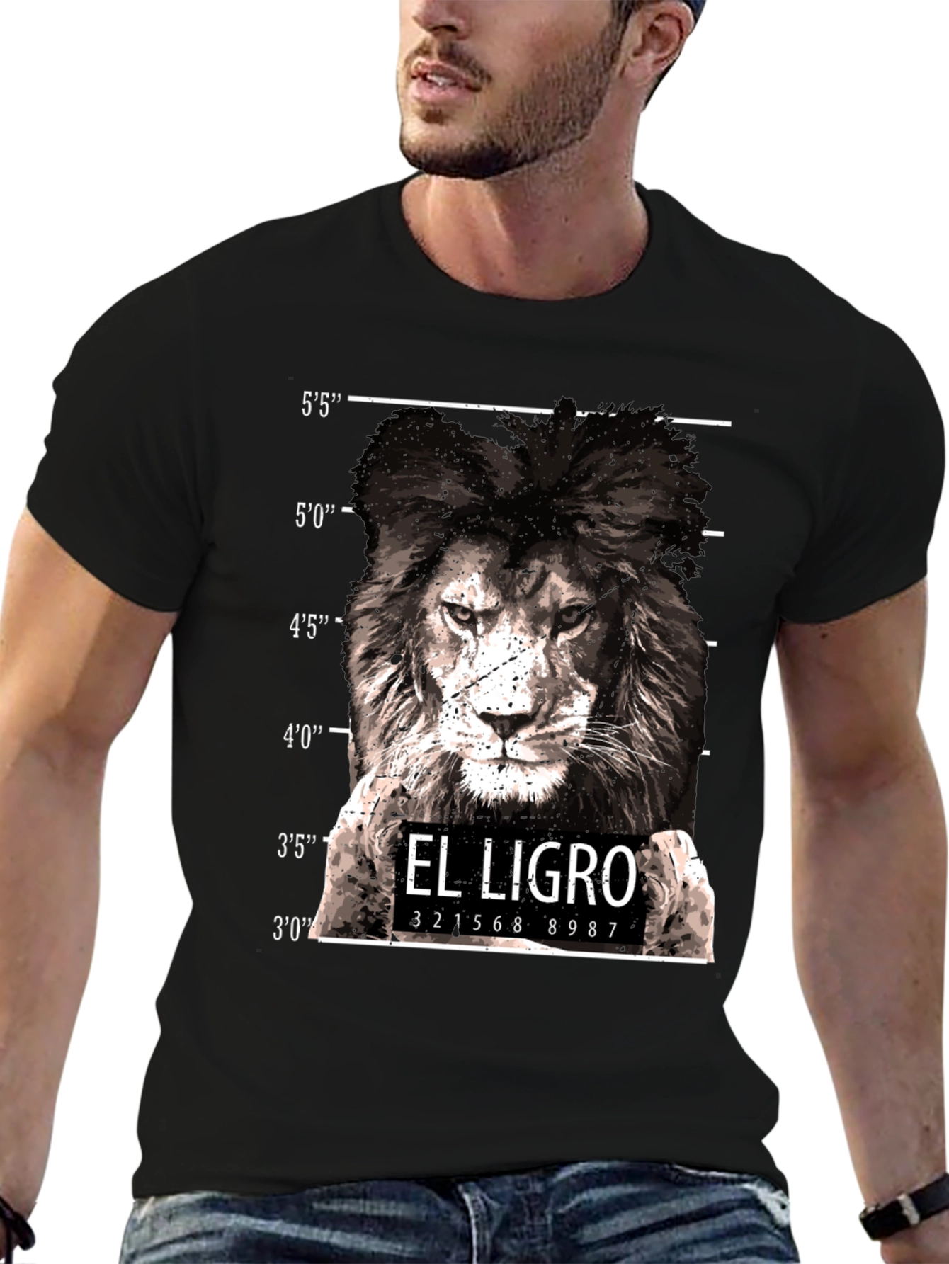 El Ligro Lion Mugshot Graphic Tee