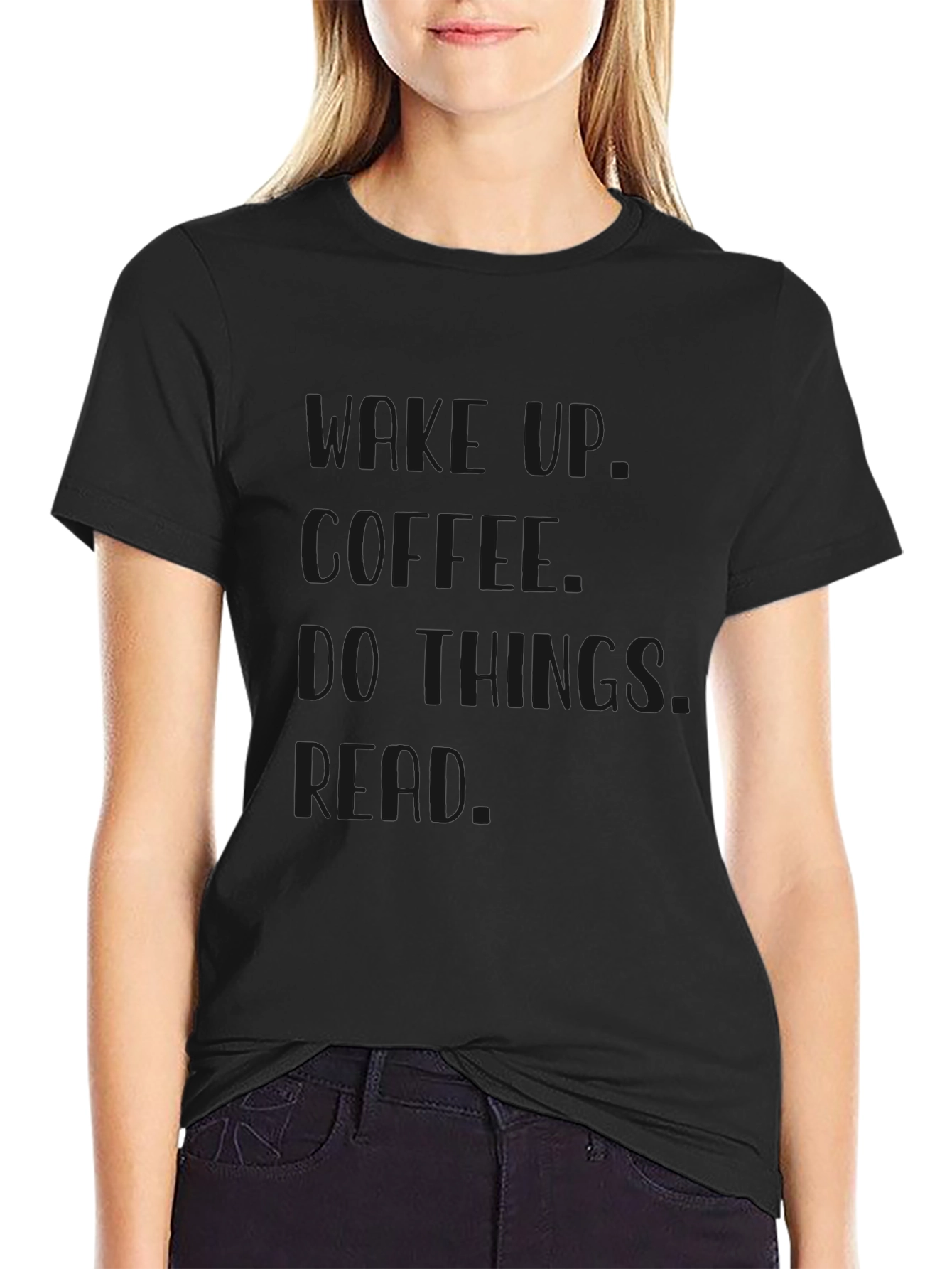 Wake Up Coffee T-Shirt - Black