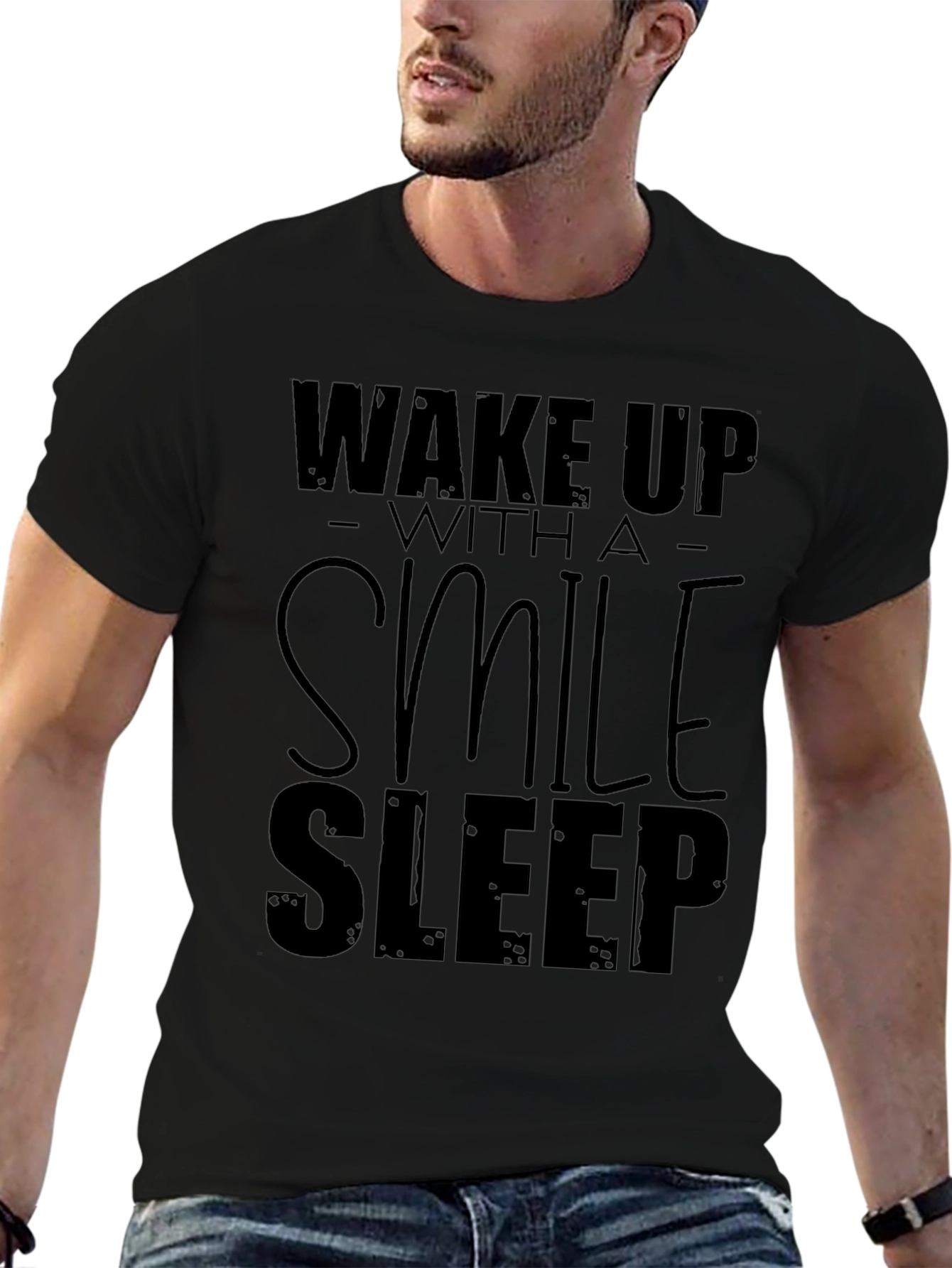 Wake Up With A Smile Graphic T-Shirt