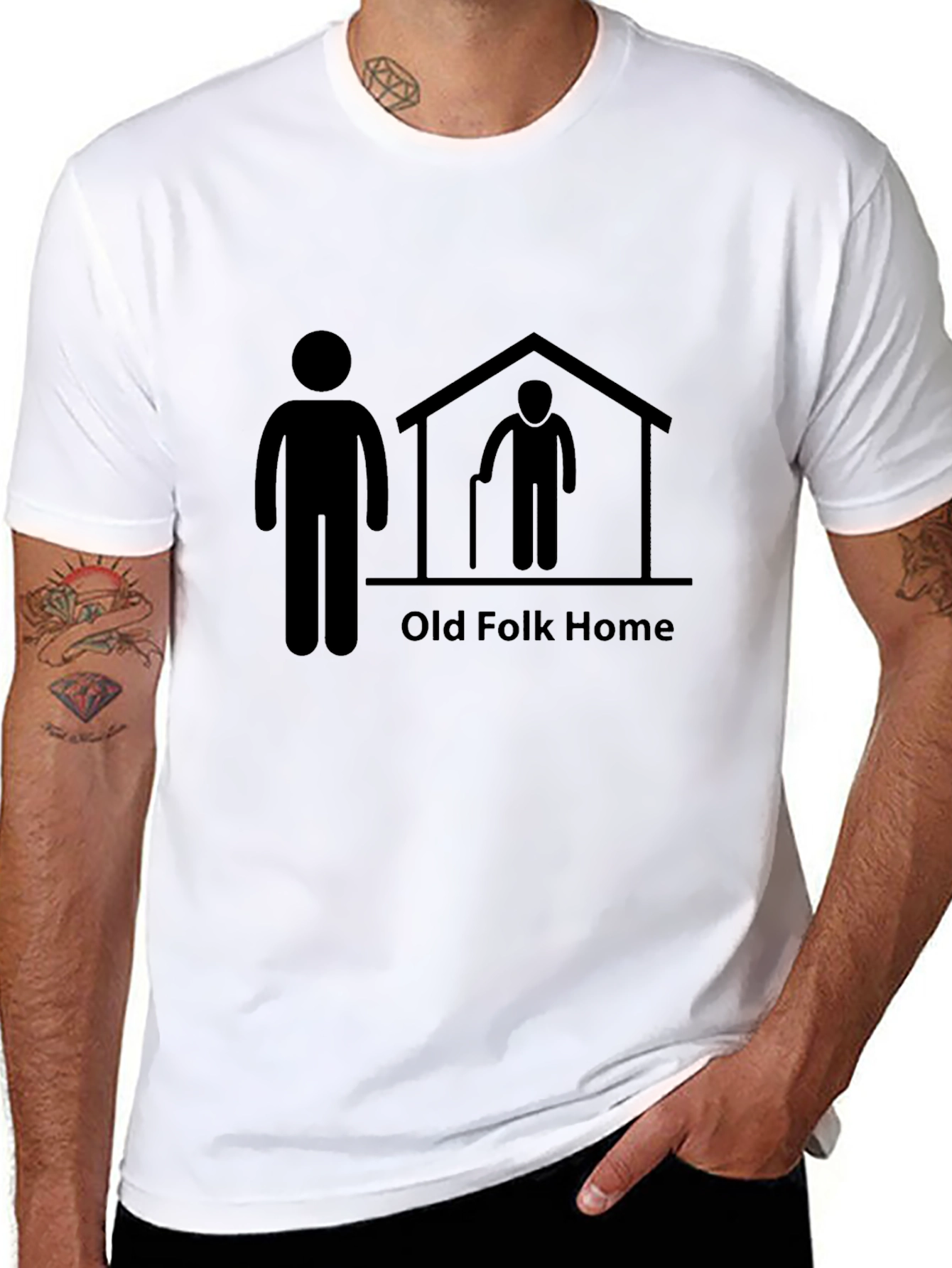 Old Folk Home T-Shirt - Funny Unisex Graphic Tee
