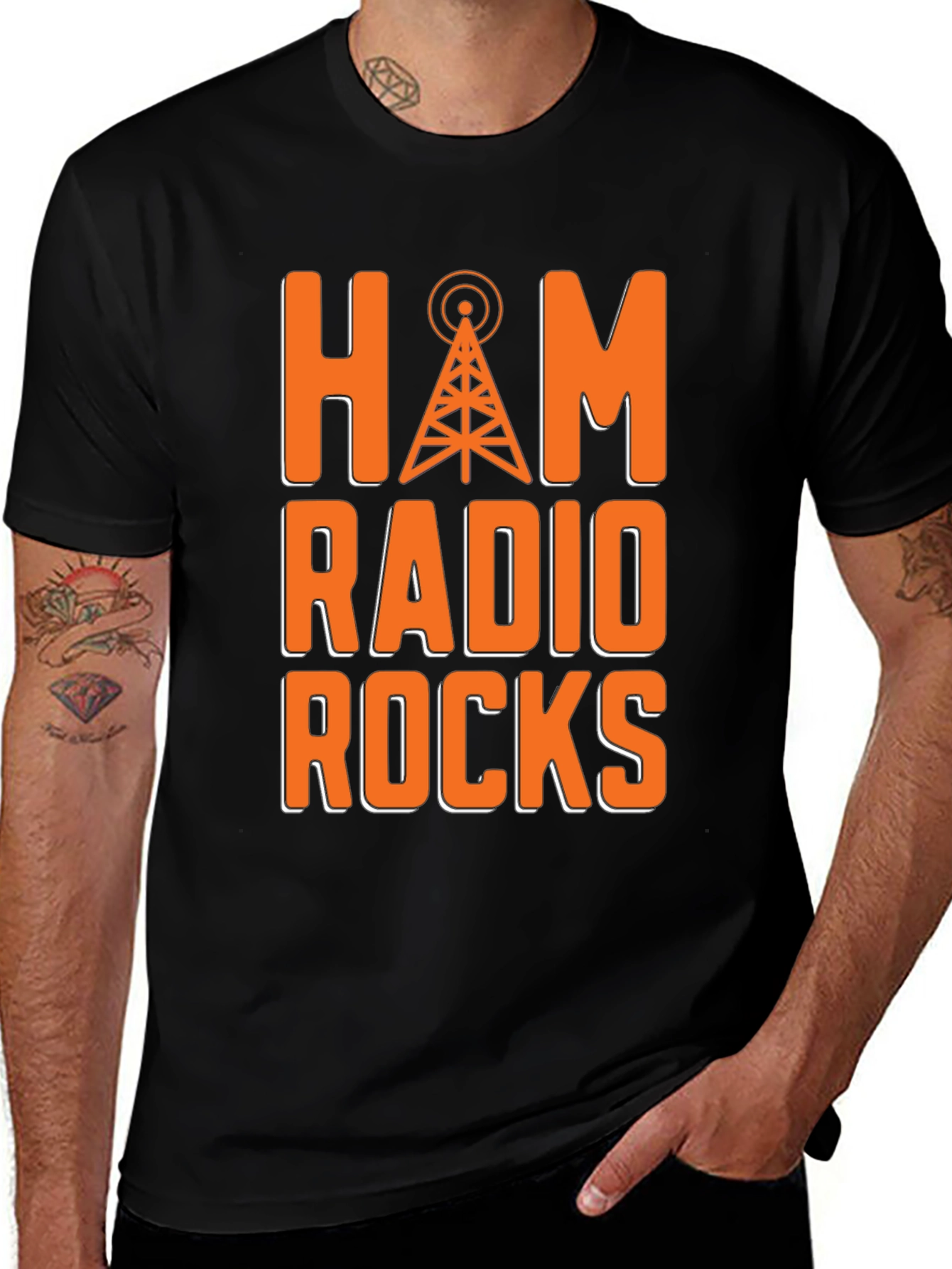 Ham Radio Rocks T-Shirt - Short Sleeve