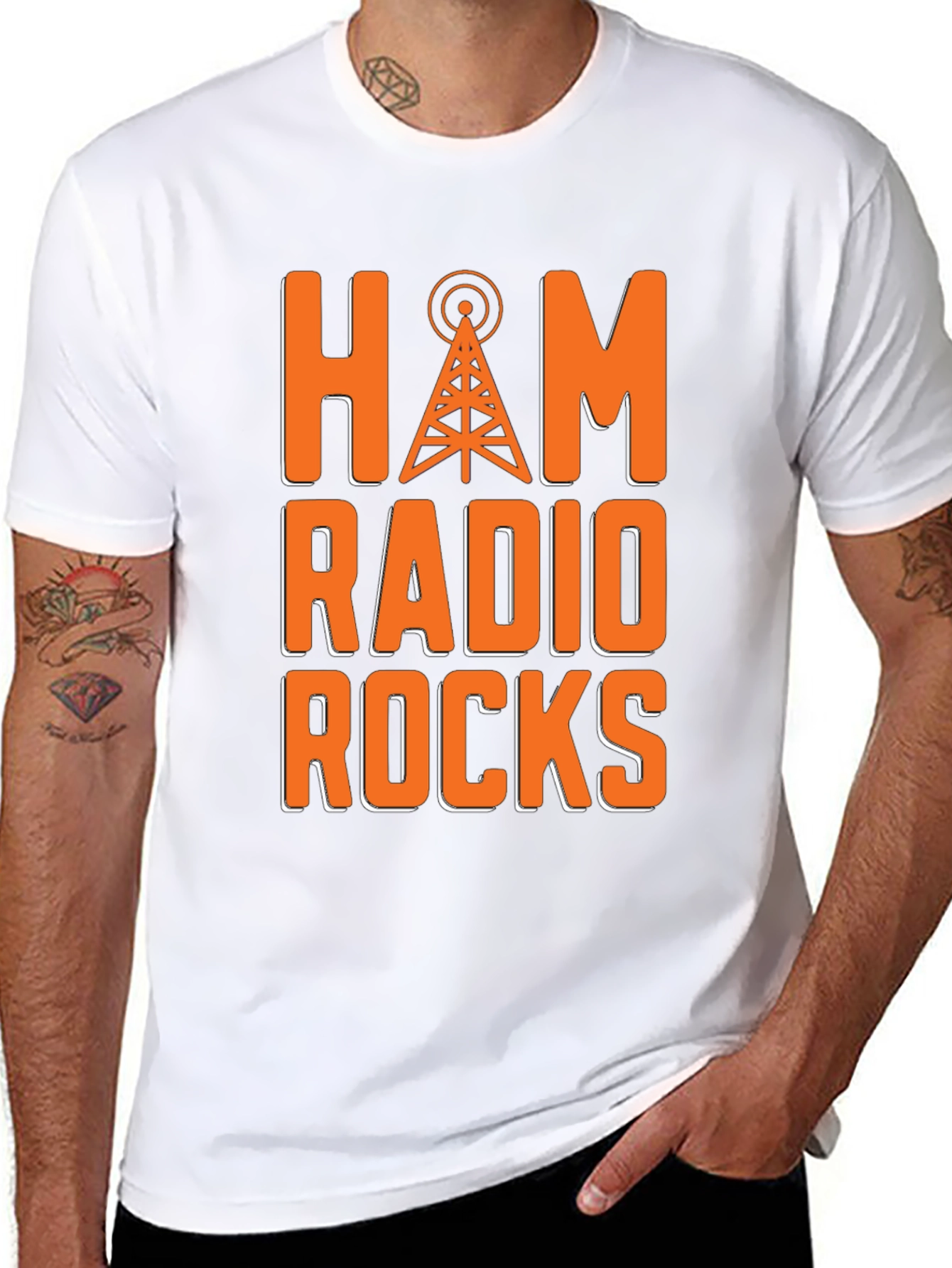 Ham Radio Rocks T-Shirt - Short Sleeve