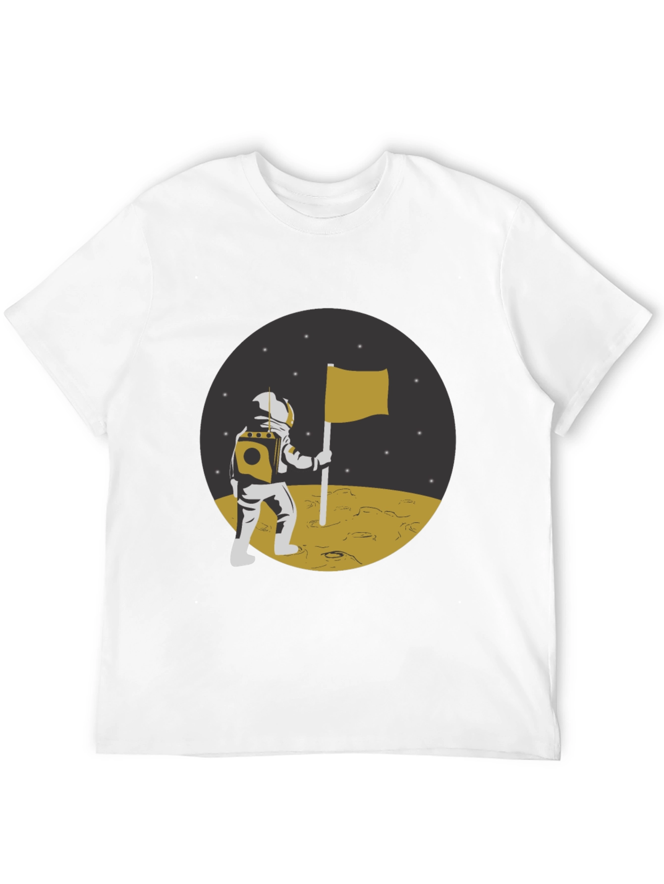 Astronaut Moon Landing Graphic T-Shirt