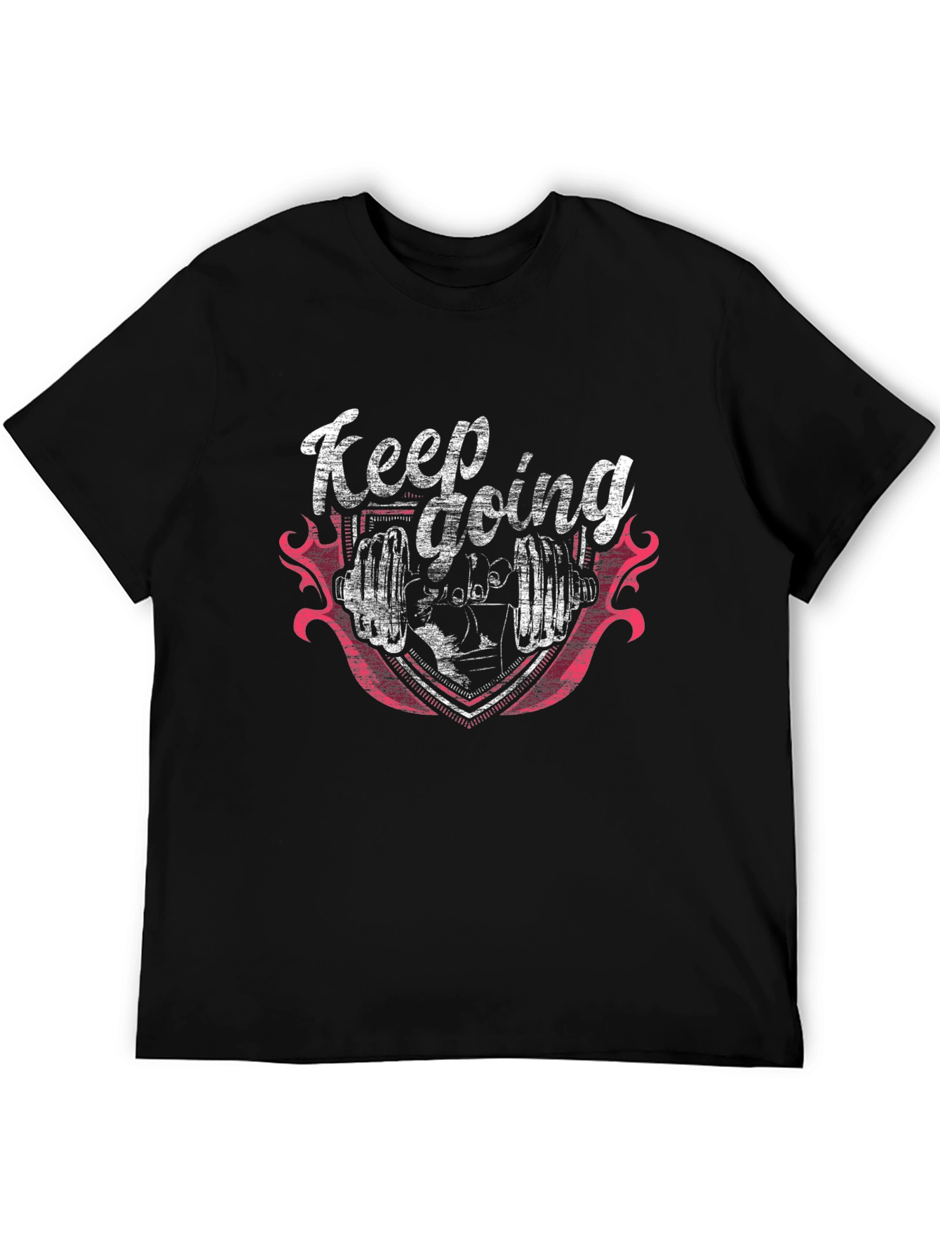 Keep Going Gym Black T-Shirt