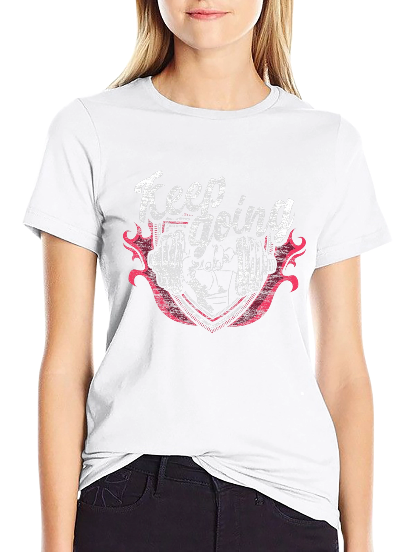 Keep Going Gym Black T-Shirt