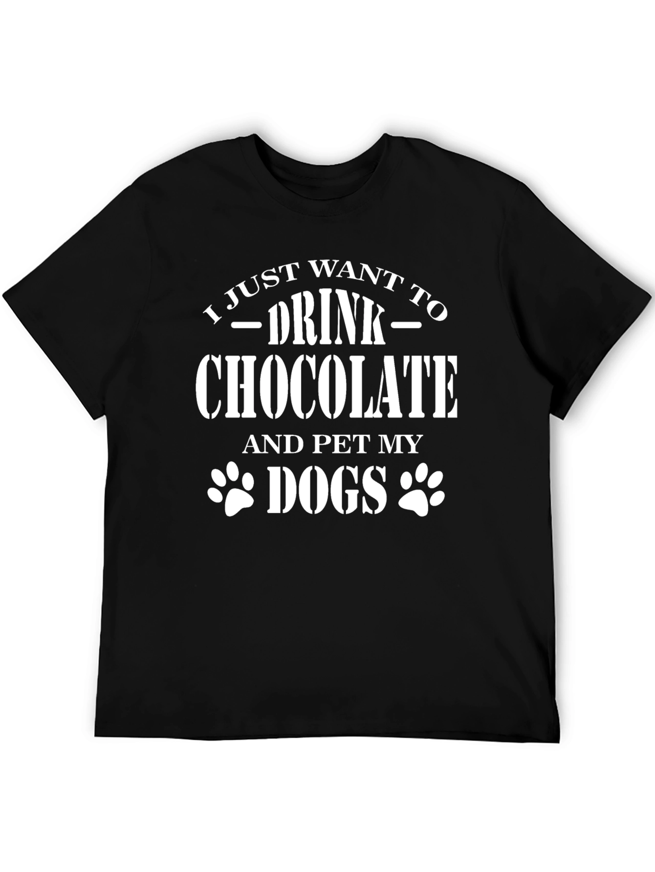 Drink Chocolate Pet Dogs Graphic Tee