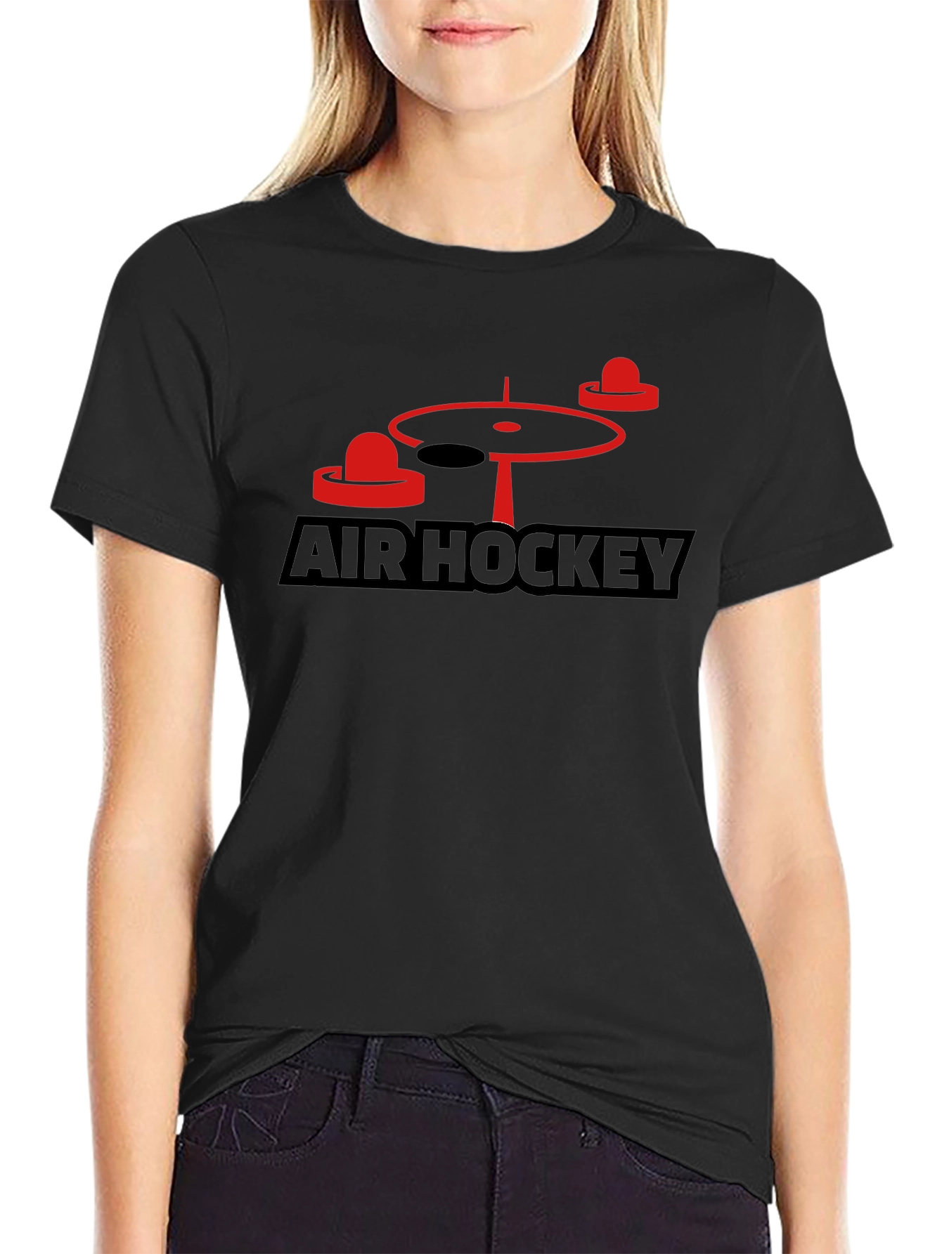 Air Hockey Graphic Tee - Black
