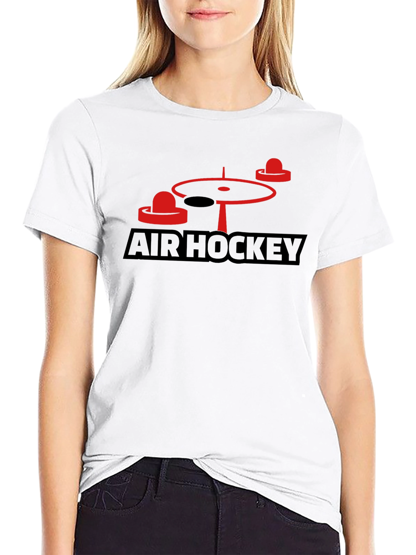 Air Hockey Graphic Tee - Black