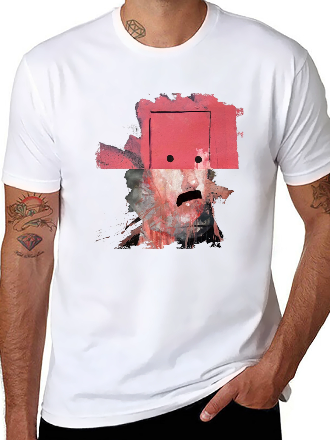 Abstract Art Graphic Tee - Modern Style