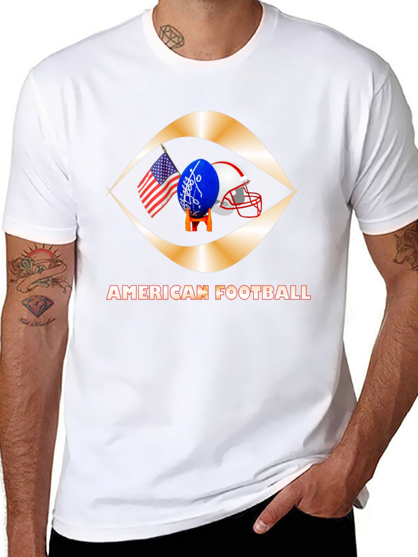 American Football Graphic T-Shirt