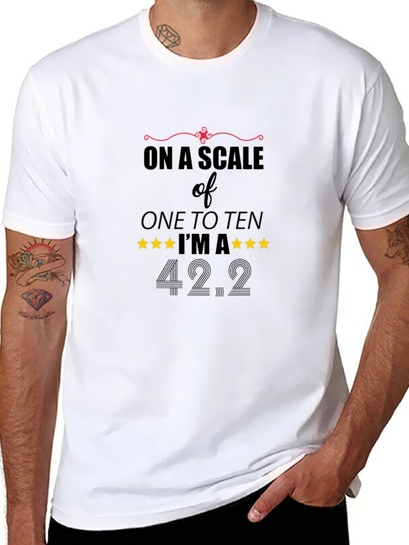Humorous On a Scale Graphic Tee