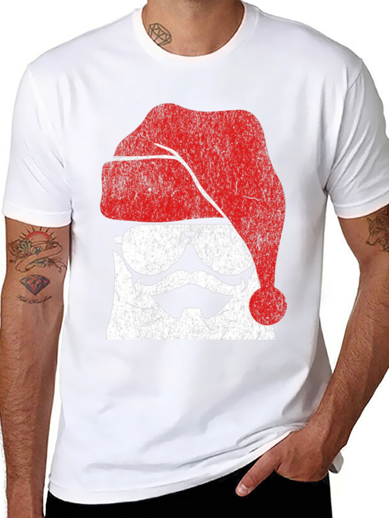 Festive Santa Stormtrooper Graphic Tee
