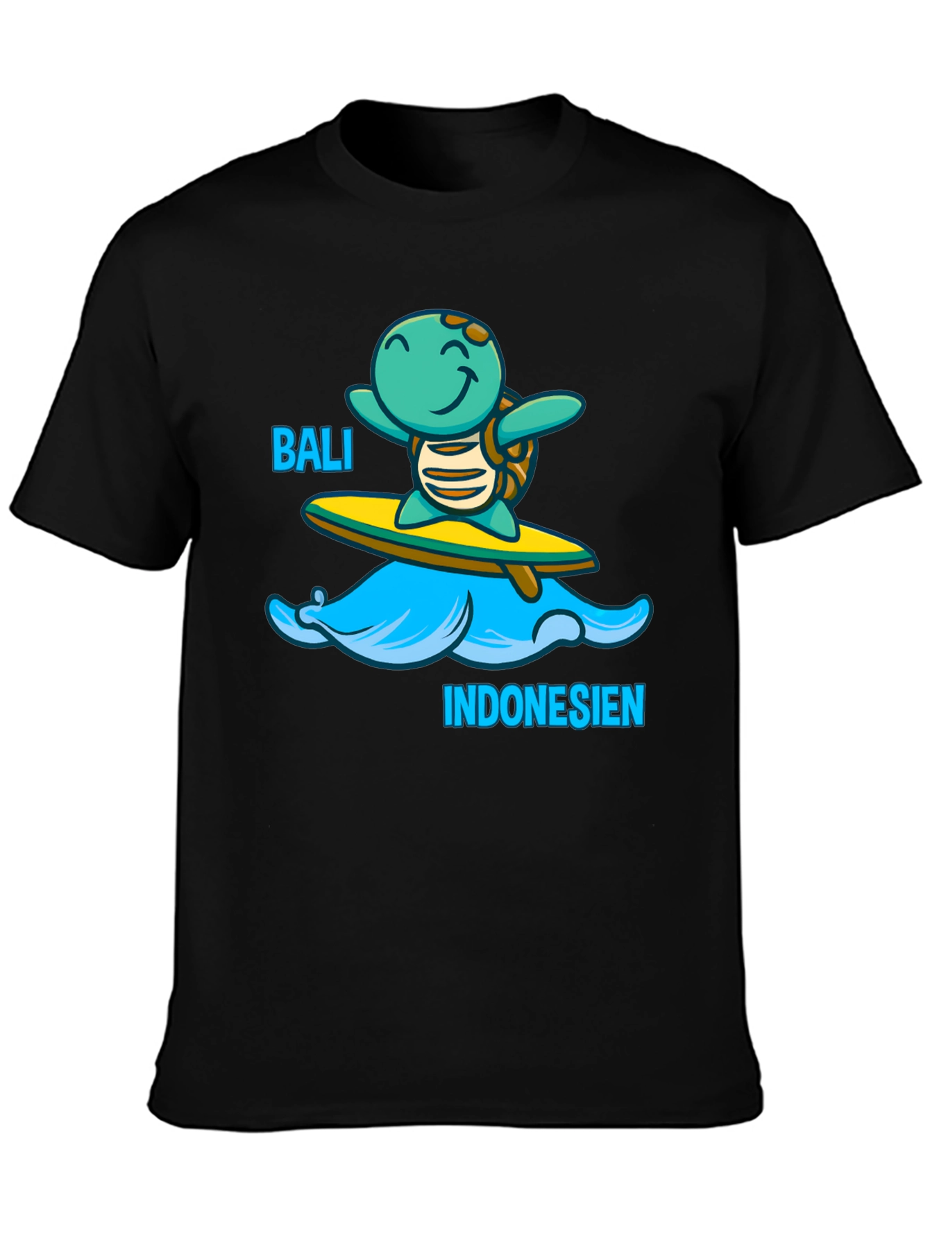 Bali Indonesia Turtle Surfing T-Shirt