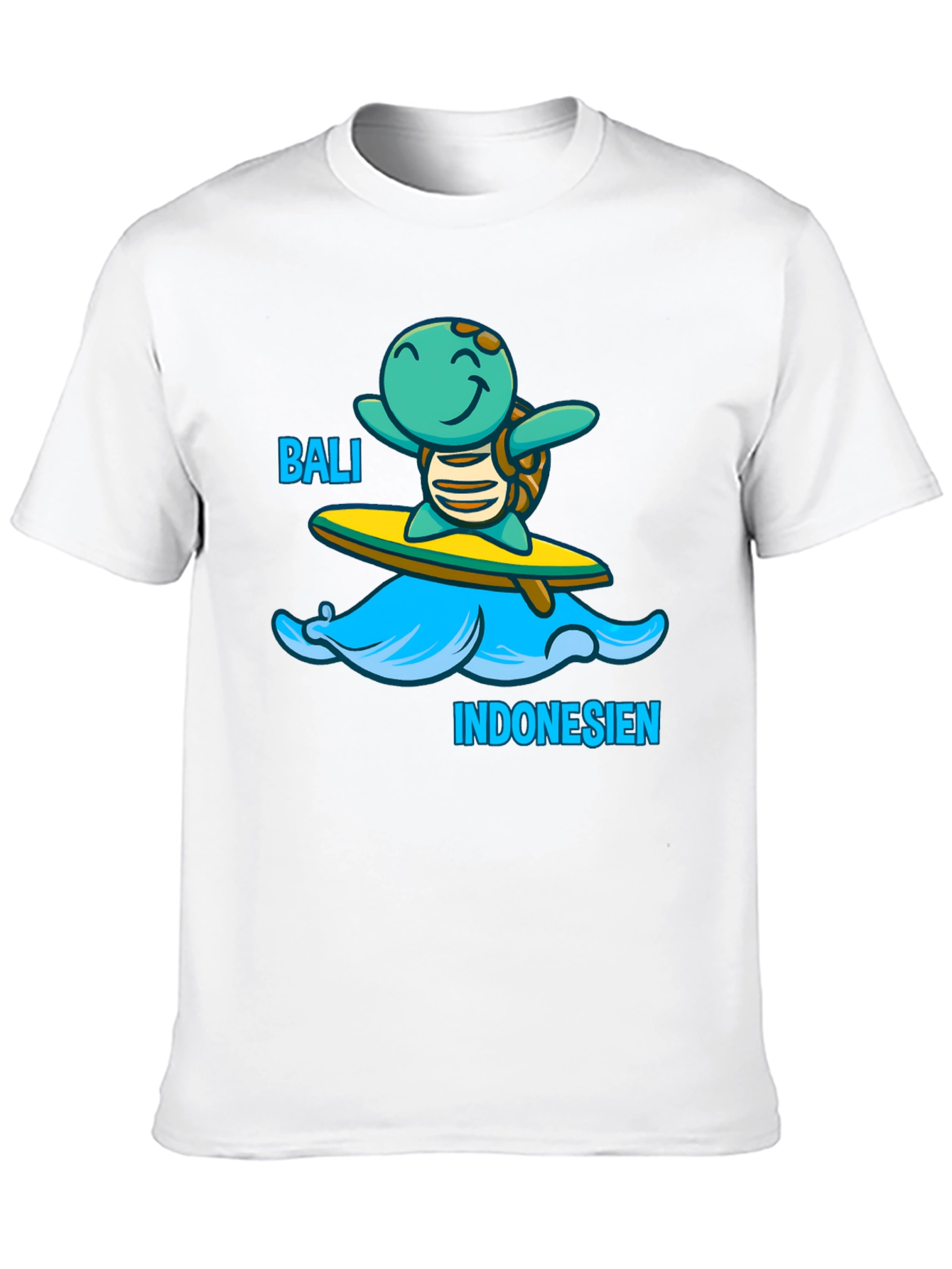 Bali Indonesia Turtle Surfing T-Shirt