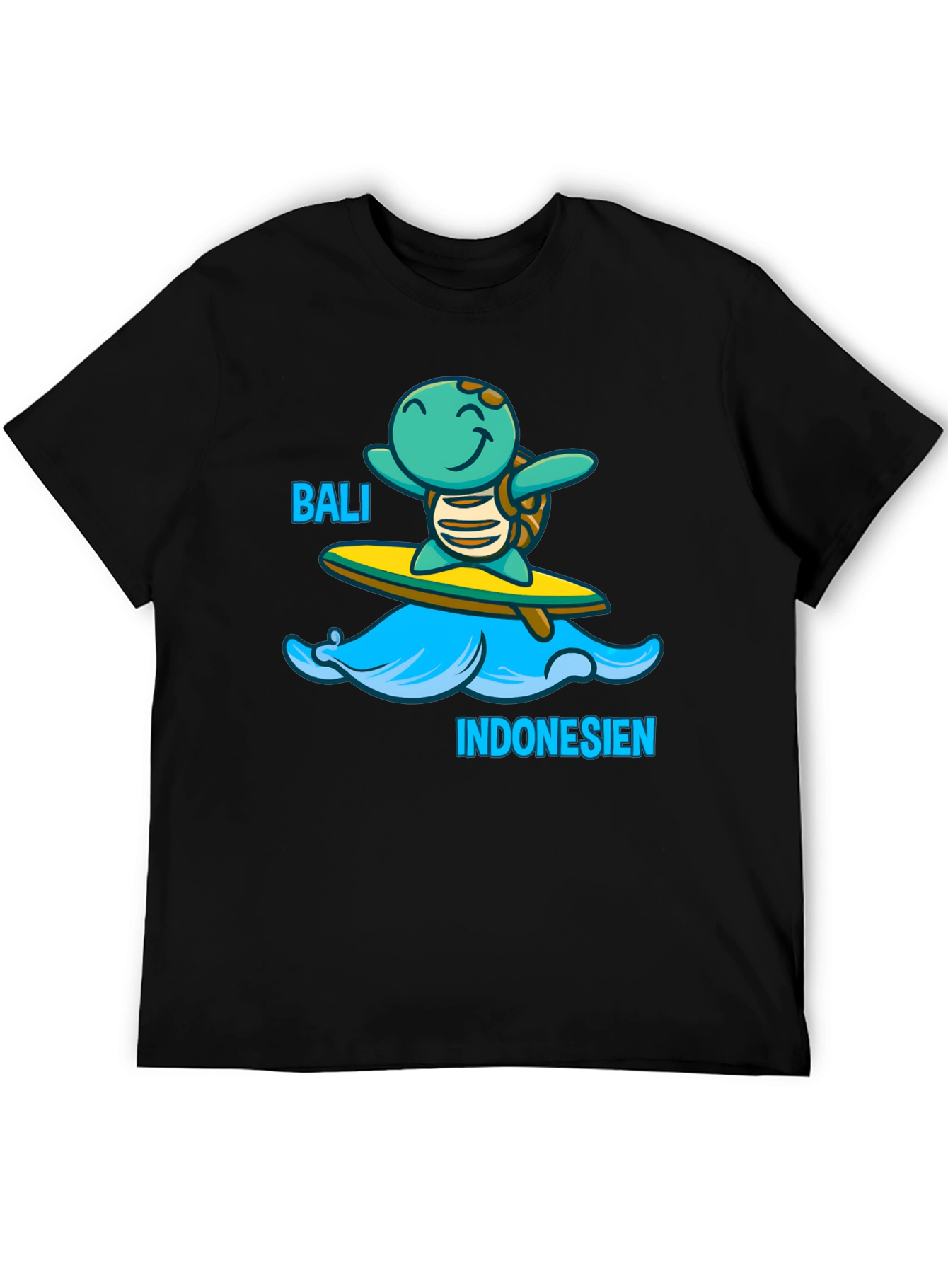 Bali Indonesia Turtle Surfing T-Shirt