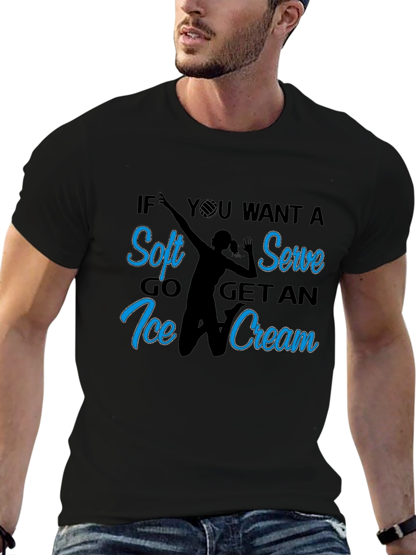 Soft Serve Volleyball Graphic Tee