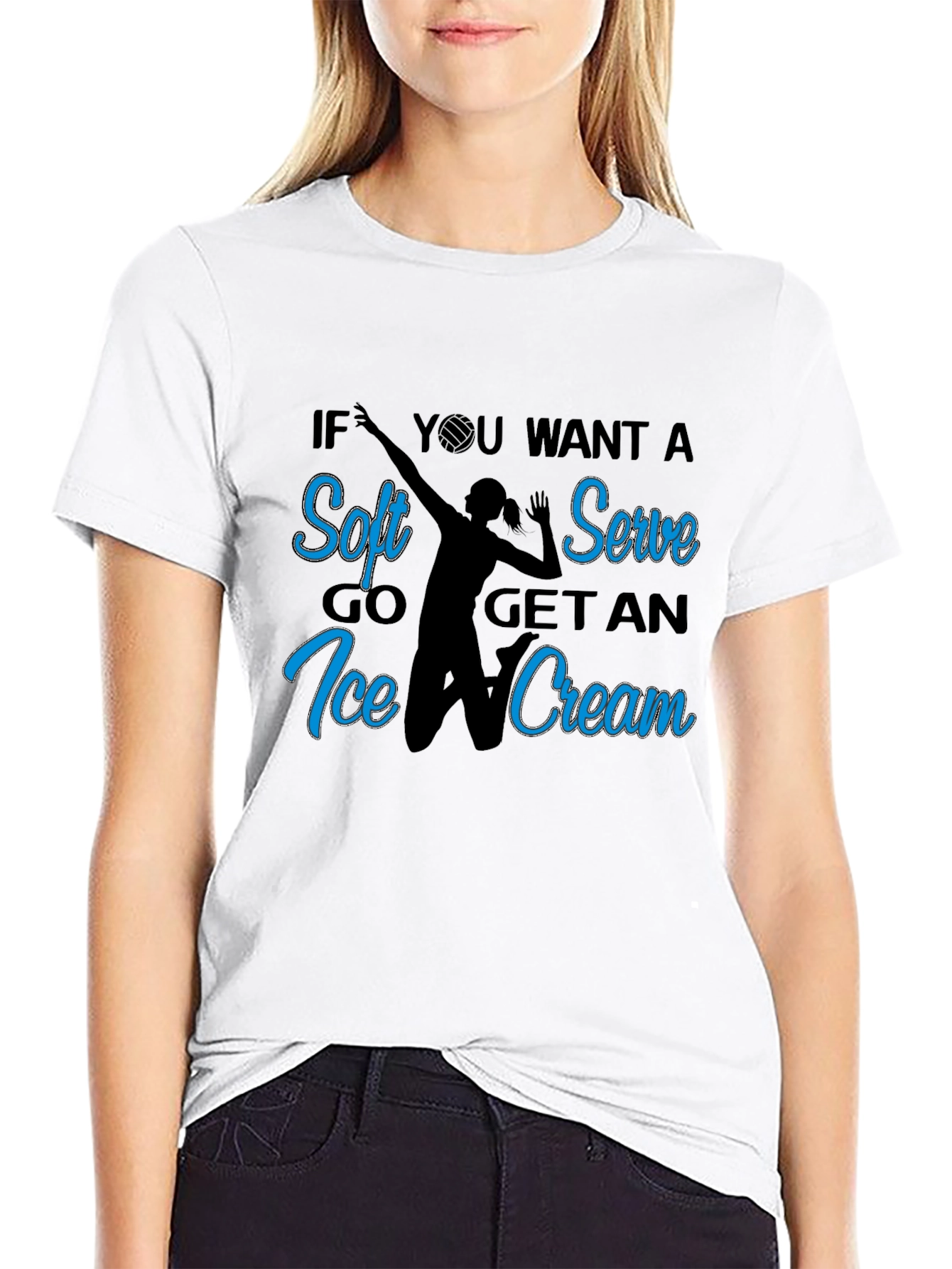 Soft Serve Volleyball Graphic Tee