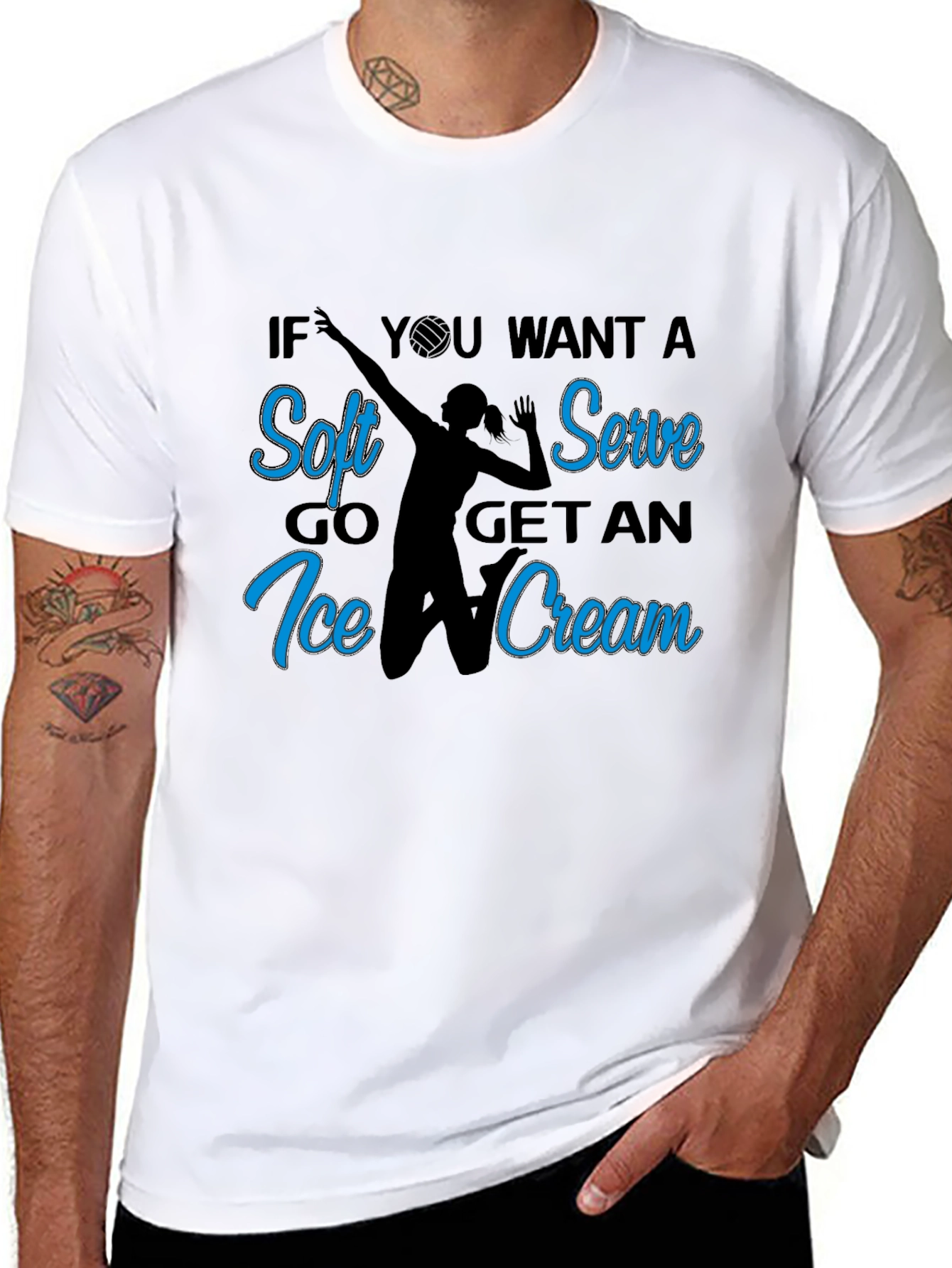 Soft Serve Volleyball Graphic Tee