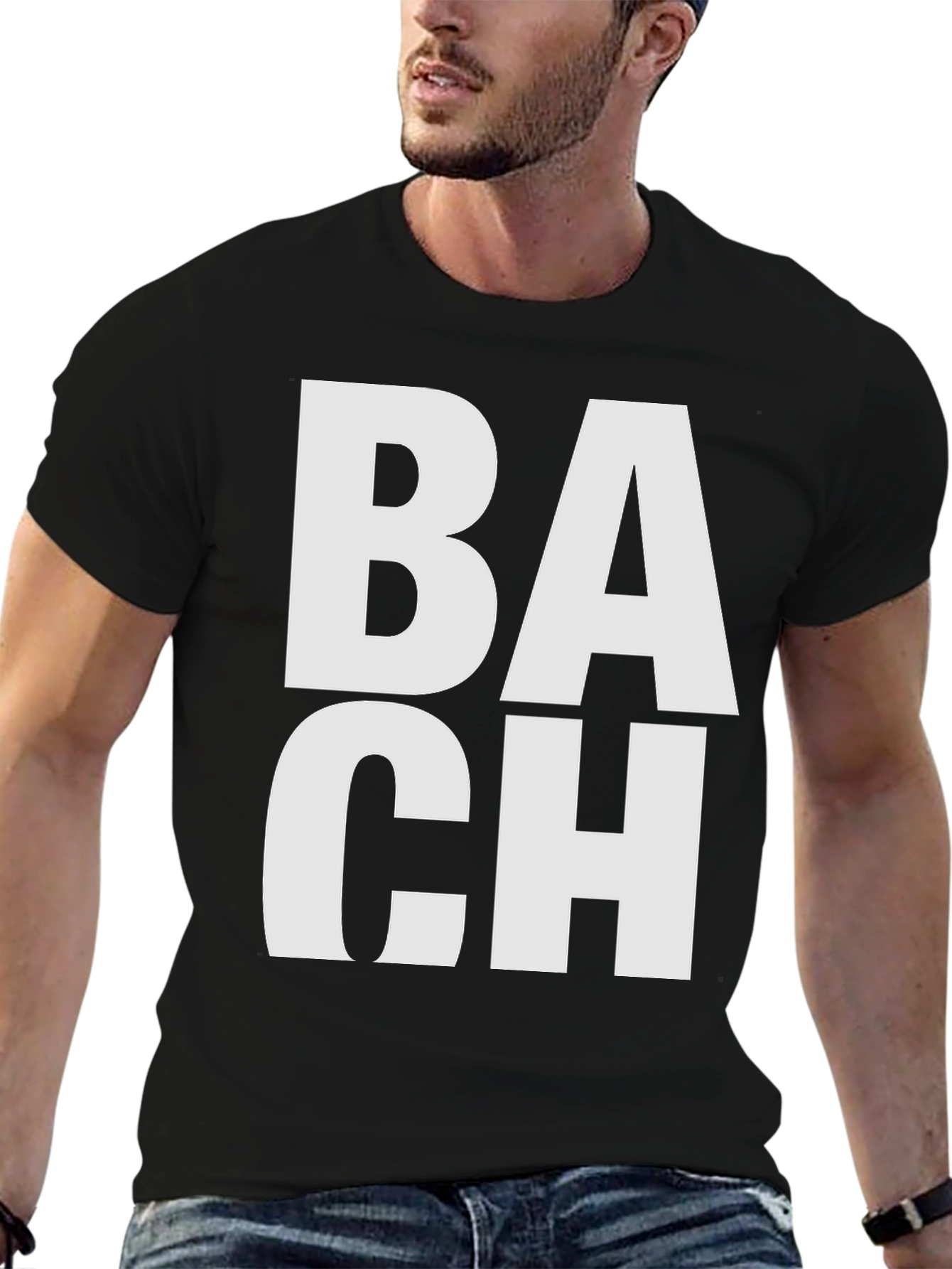 Bach Graphic Tee - Music Lover T-Shirt