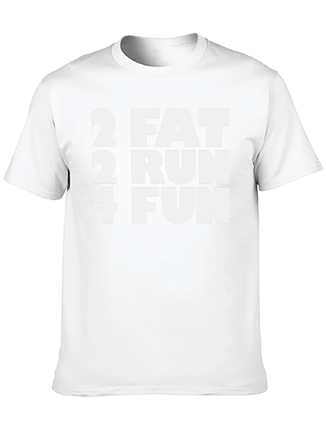 2 Fat 2 Run 4 Fun Black T-Shirt