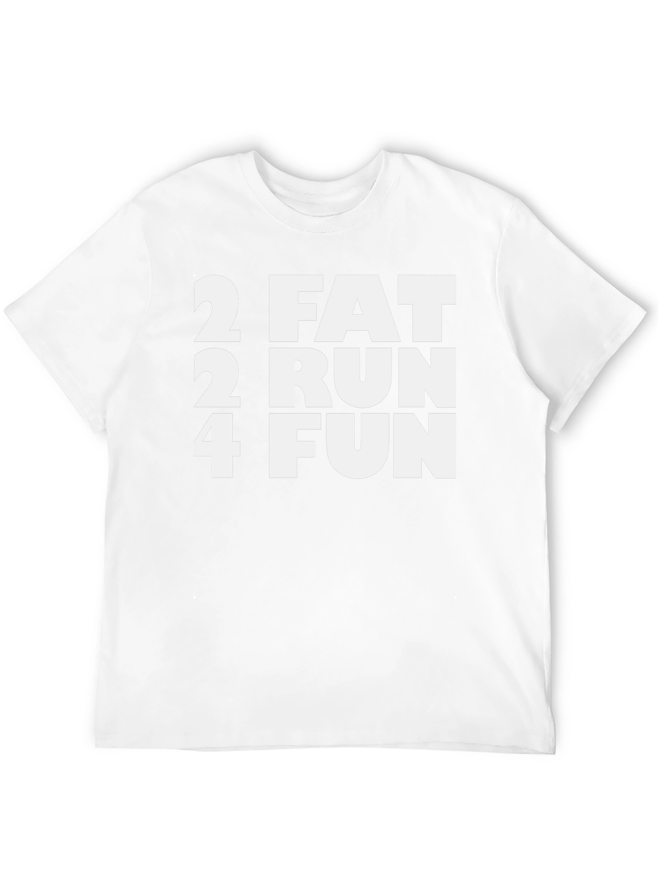 2 Fat 2 Run 4 Fun Black T-Shirt