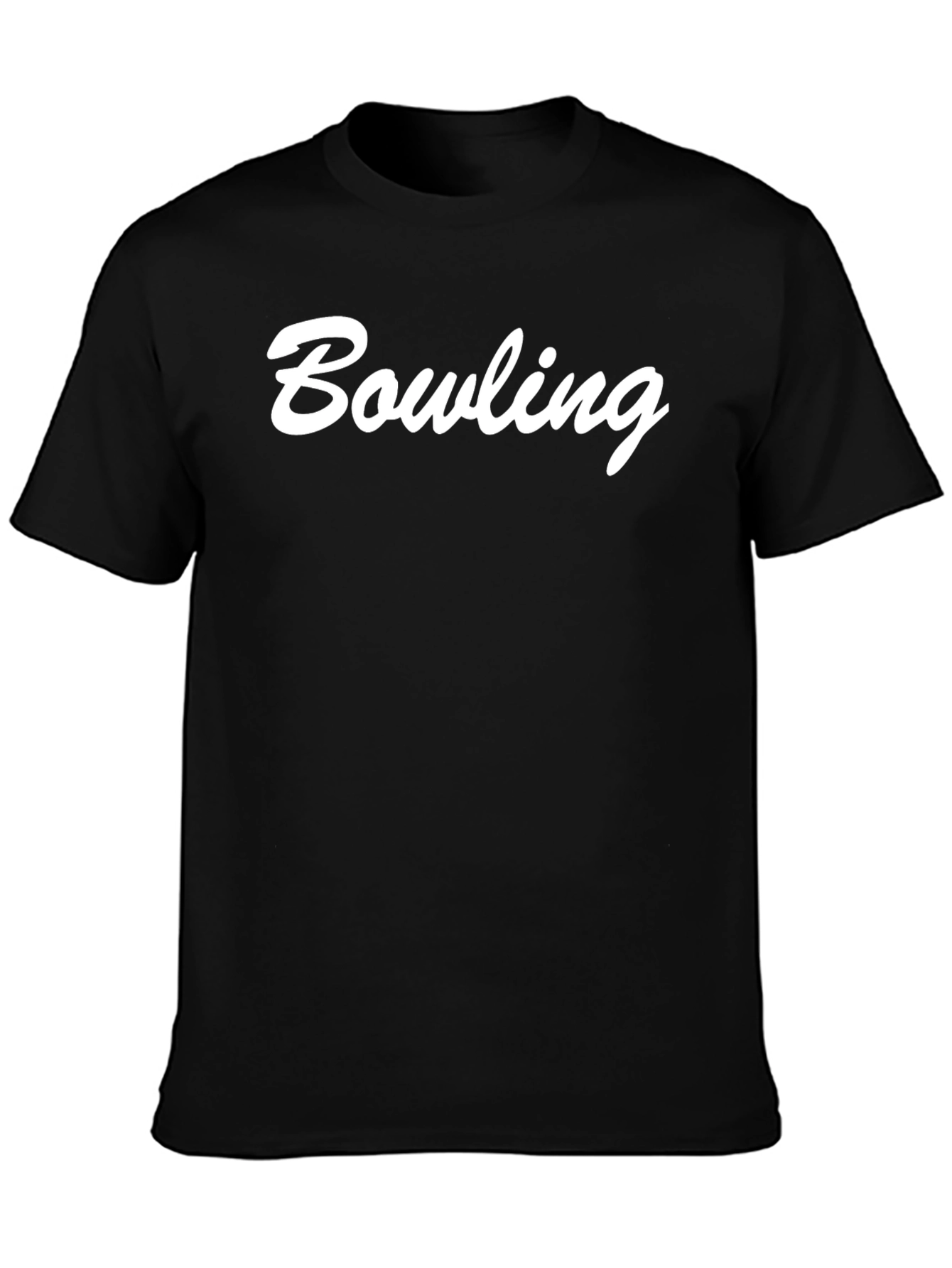 Bowling T-Shirt - Classic Crew Neck Tee
