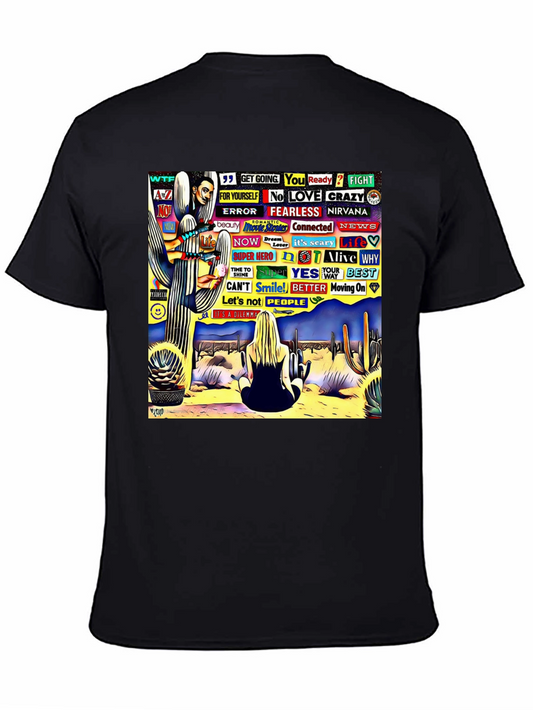 Abstract Desert Scene Graphic Tee