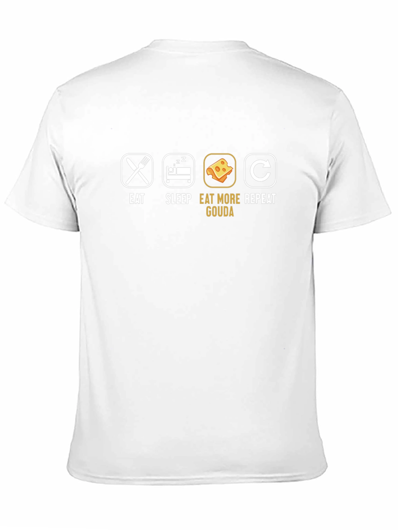 Eat Sleep Eat Gouda Repeat Graphic T-Shirt