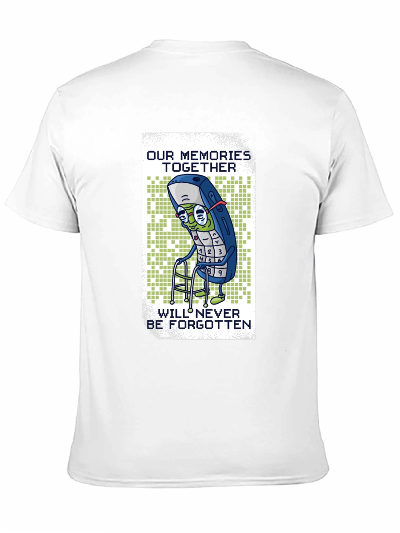Nostalgic Cell Phone T-Shirt - Never Forgotten