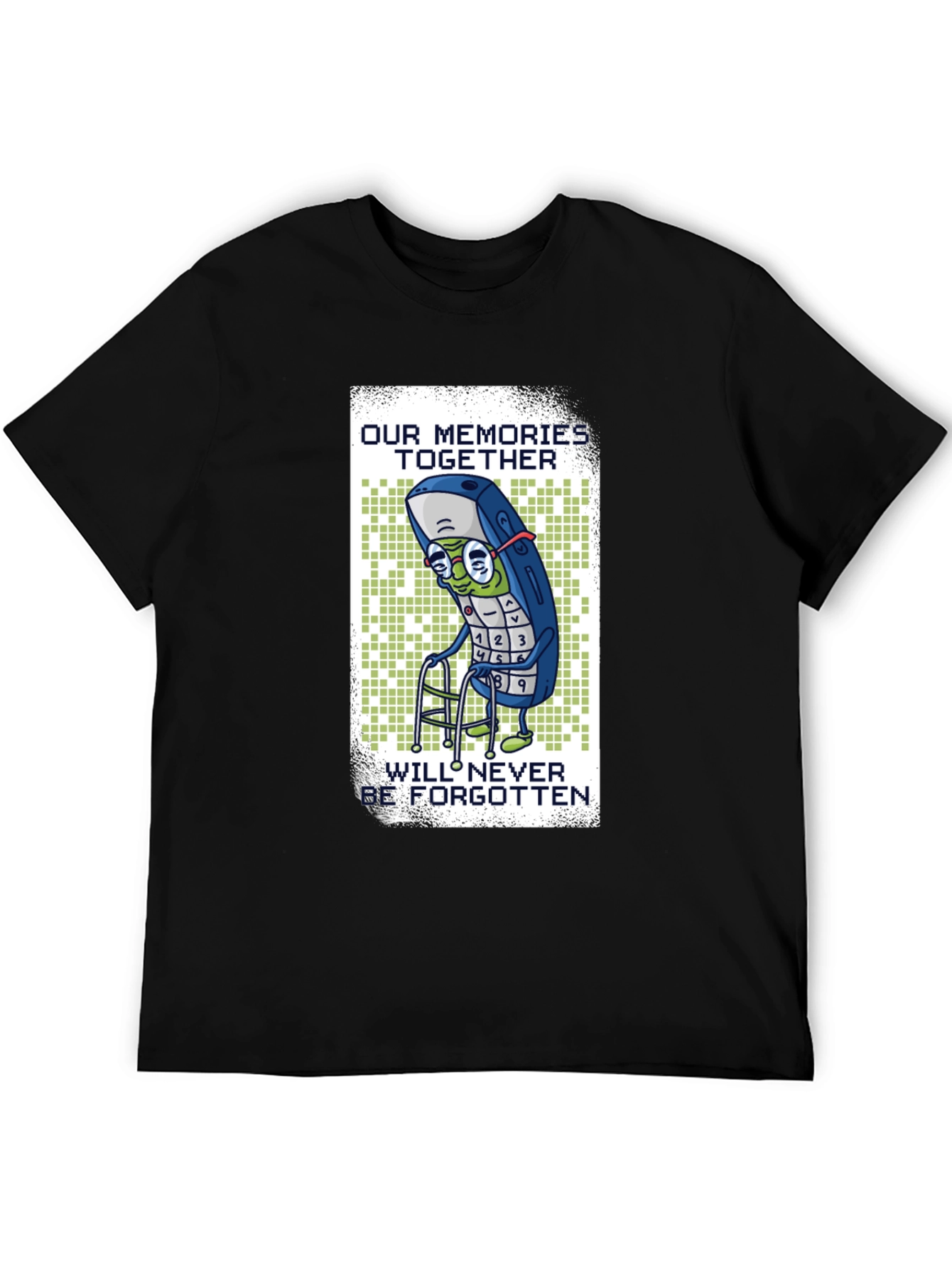 Nostalgic Cell Phone T-Shirt - Never Forgotten