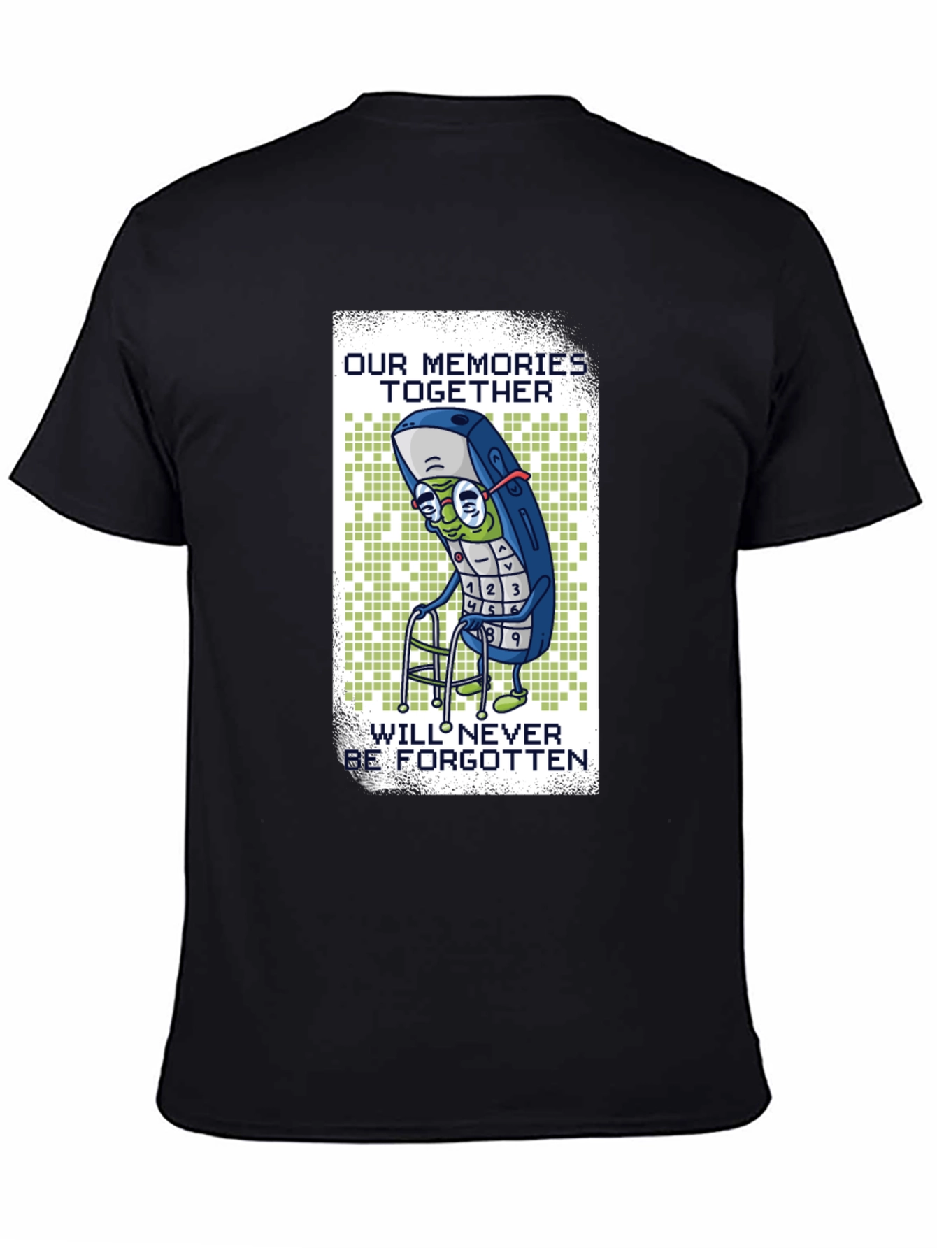 Nostalgic Cell Phone T-Shirt - Never Forgotten