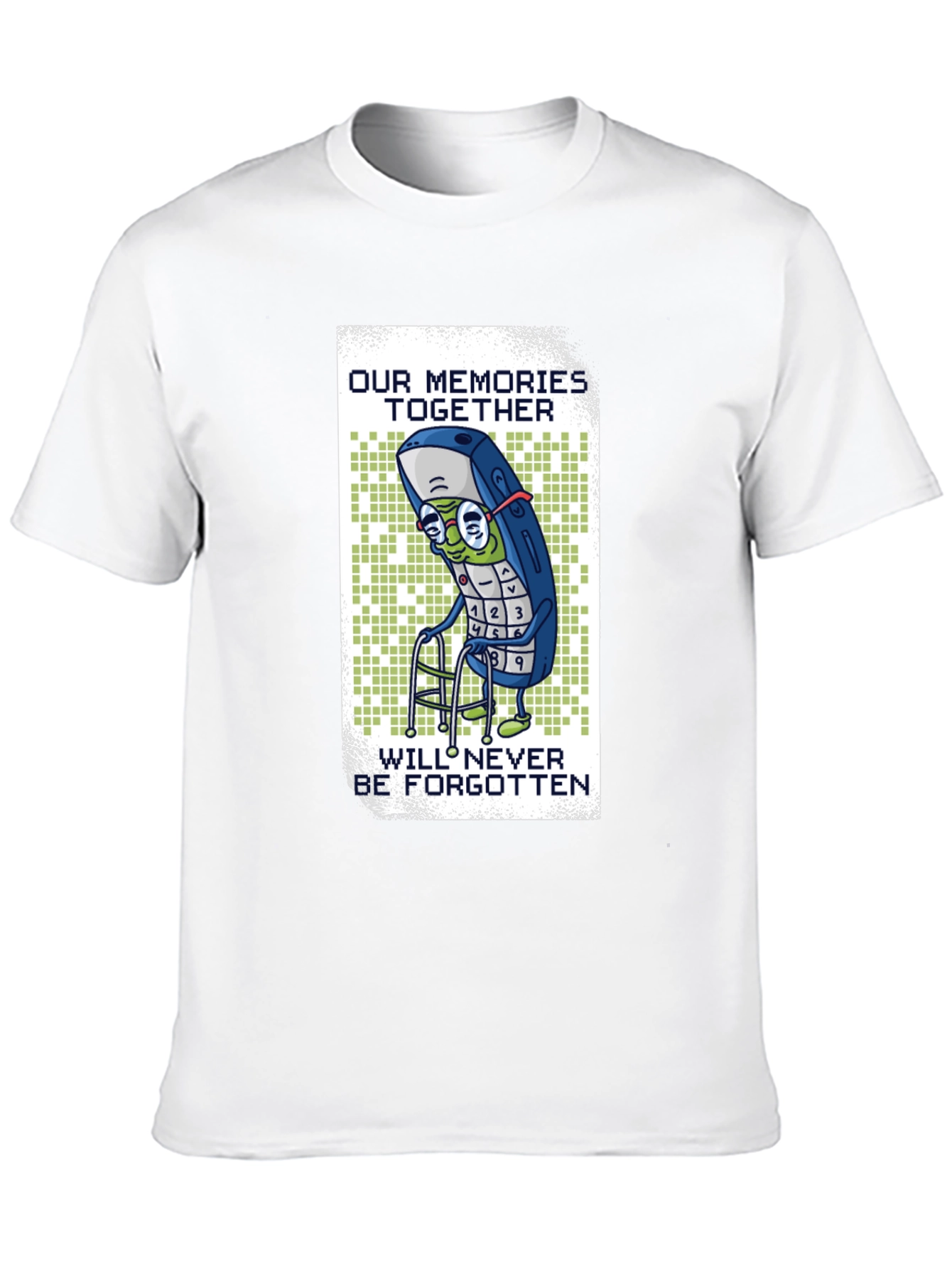 Nostalgic Cell Phone T-Shirt - Never Forgotten