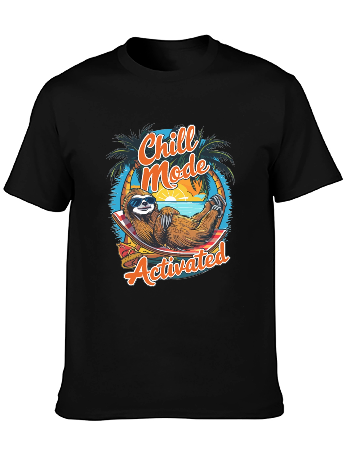 Chill Mode Activated Sloth Graphic Tee