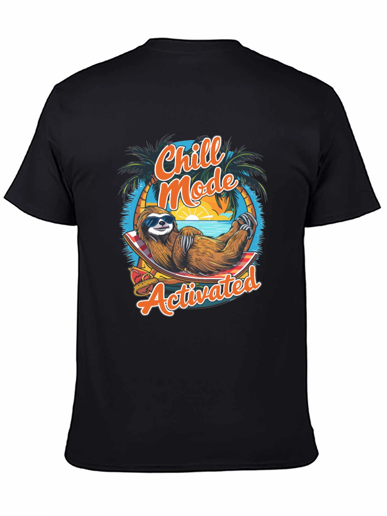 Chill Mode Activated Sloth Graphic Tee