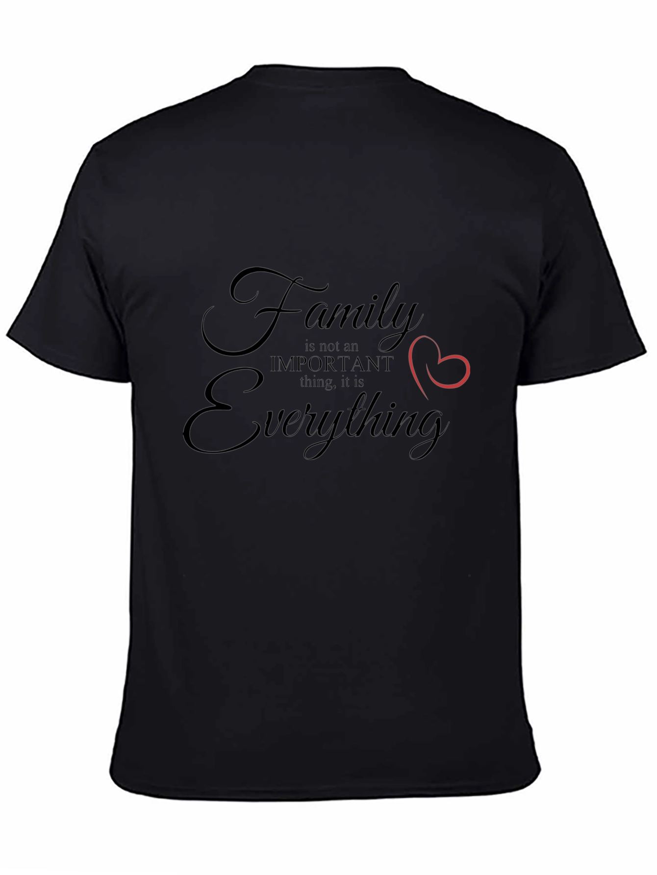 Family Everything Graphic Tee - Black