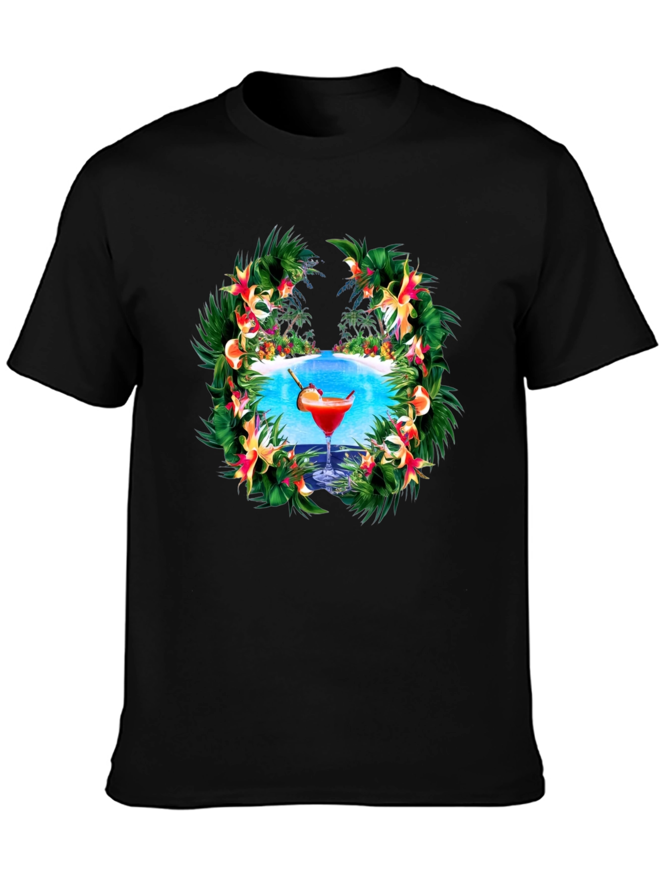 Tropical Cocktail Graphic T-Shirt