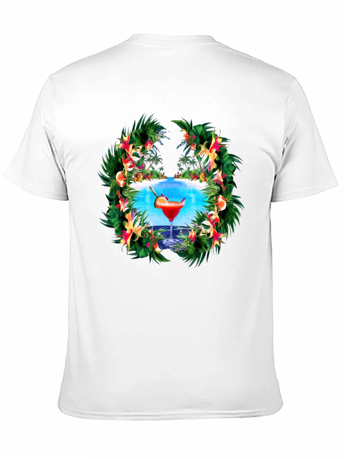 Tropical Cocktail Graphic T-Shirt