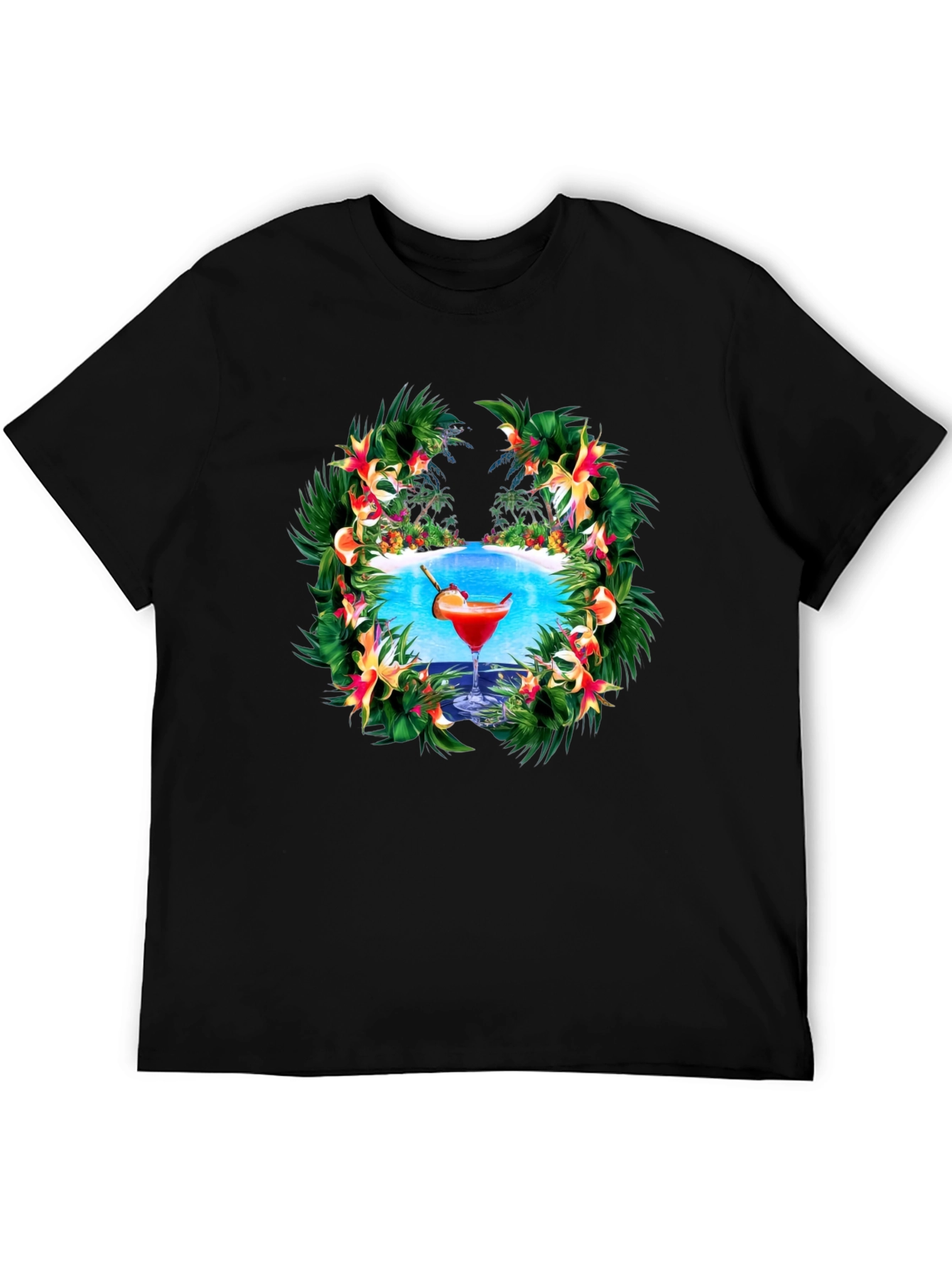 Tropical Cocktail Graphic T-Shirt