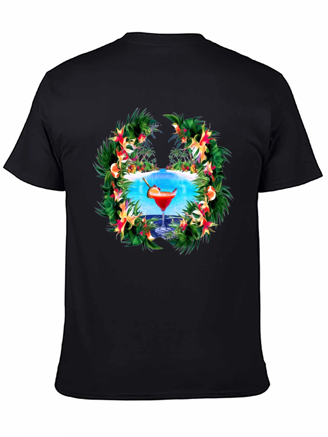 Tropical Cocktail Graphic T-Shirt
